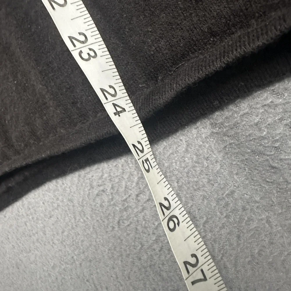 The North Face Sweater Mens Large Gray Cotton Wool 1/4 Zip Mock Neck Pullover‎